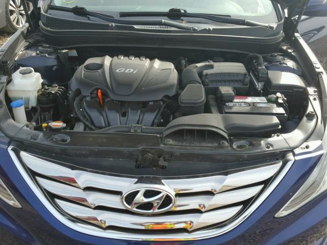 5NPEC4AC2CH436580 - 2012 HYUNDAI SONATA SE BLUE photo 7