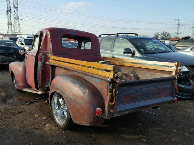 9JPA4734 - 1951 CHEVROLET PICKUP3100 RED photo 3