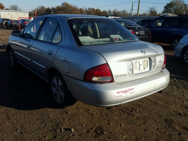 3N1CB51D33L782987 - 2003 NISSAN SENTRA XE SILVER photo 3