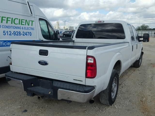 1FT7W2A6XFEB87366 - 2015 FORD F250 SUPER WHITE photo 4