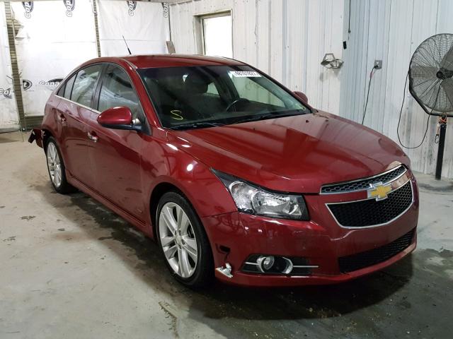 1G1PG5SB7E7404216 - 2014 CHEVROLET CRUZE LTZ RED photo 1