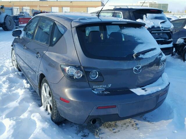 JM1BK343171690192 - 2007 MAZDA 3 HATCHBAC GRAY photo 3