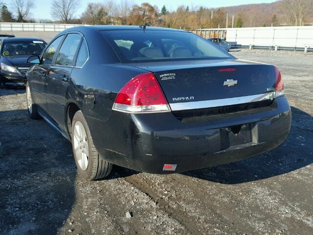 2G1WA5EK6B1101767 - 2011 CHEVROLET IMPALA LS BLACK photo 3