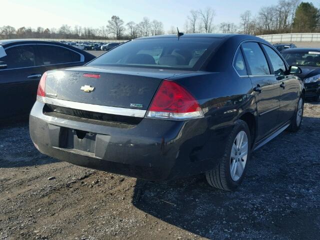 2G1WA5EK6B1101767 - 2011 CHEVROLET IMPALA LS BLACK photo 4