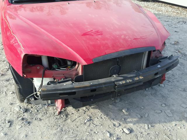 KMHDN46D34U812763 - 2004 HYUNDAI ELANTRA GL RED photo 9