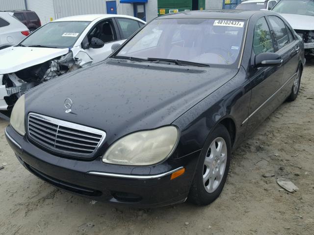 WDBNG70J31A142422 - 2001 MERCEDES-BENZ S 430 BLACK photo 2