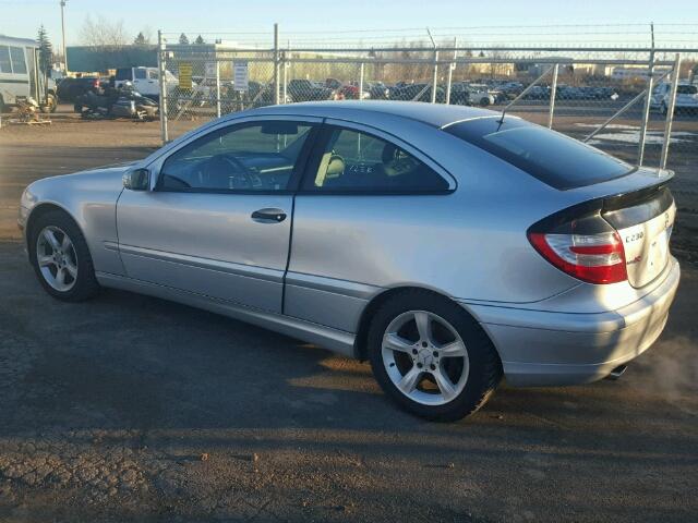 WDBRN40J35A726346 - 2005 MERCEDES-BENZ C 230 SILVER photo 3