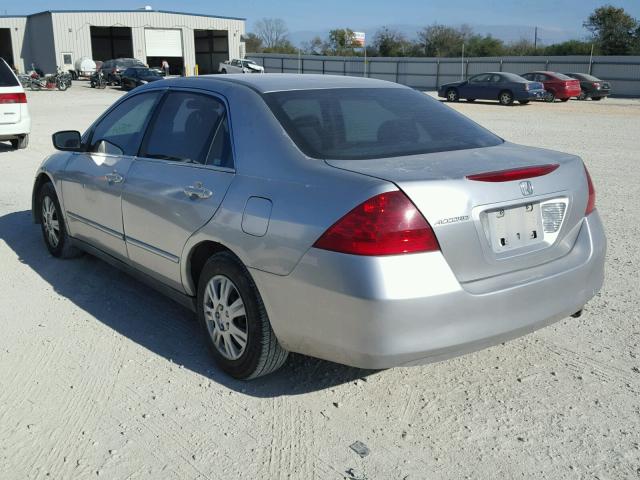 3HGCM56487G709842 - 2007 HONDA ACCORD LX SILVER photo 3