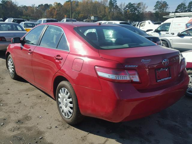 4T1BF3EK9BU717989 - 2011 TOYOTA CAMRY BASE RED photo 3