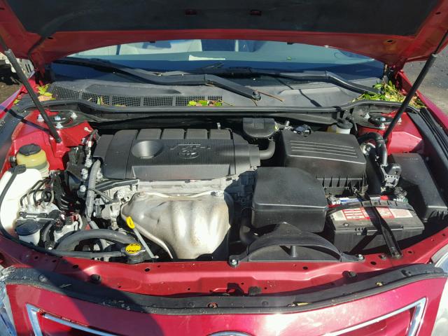 4T1BF3EK9BU717989 - 2011 TOYOTA CAMRY BASE RED photo 7