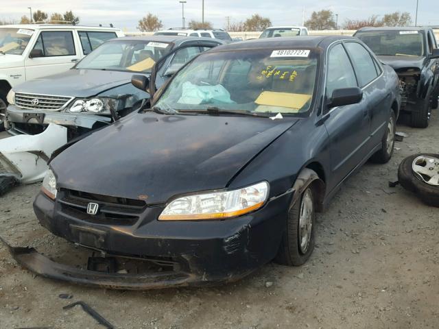 1HGCG6674WA242536 - 1998 HONDA ACCORD EX BLACK photo 2