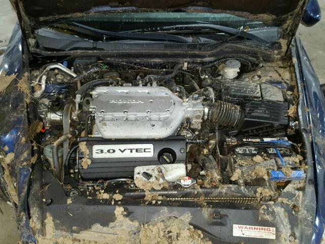 1HGCM66533A074391 - 2003 HONDA ACCORD EX BLUE photo 7