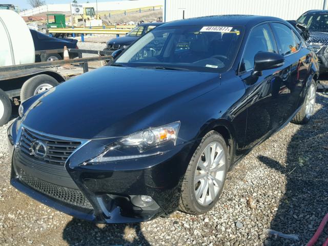 JTHBF1D28F5062734 - 2015 LEXUS IS 250 BLACK photo 2