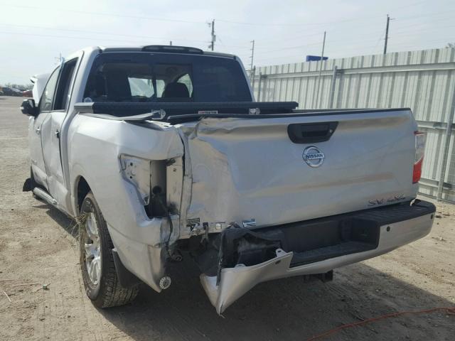 1N6AA1E50HN543615 - 2017 NISSAN TITAN SV SILVER photo 3