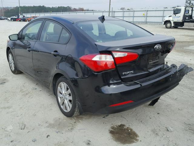 KNAFX4A68E5204648 - 2014 KIA FORTE LX BLACK photo 3