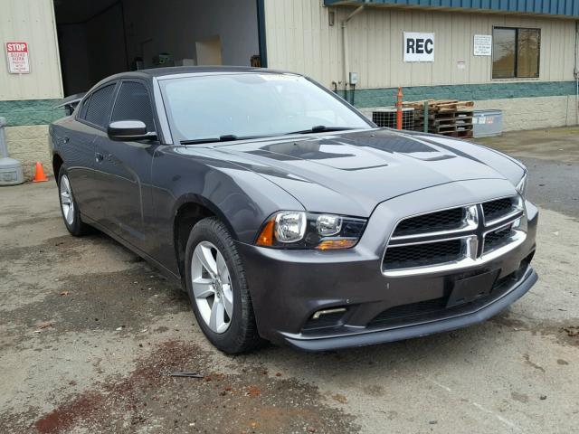 2C3CDXBG2DH664942 - 2013 DODGE CHARGER SE CHARCOAL photo 1