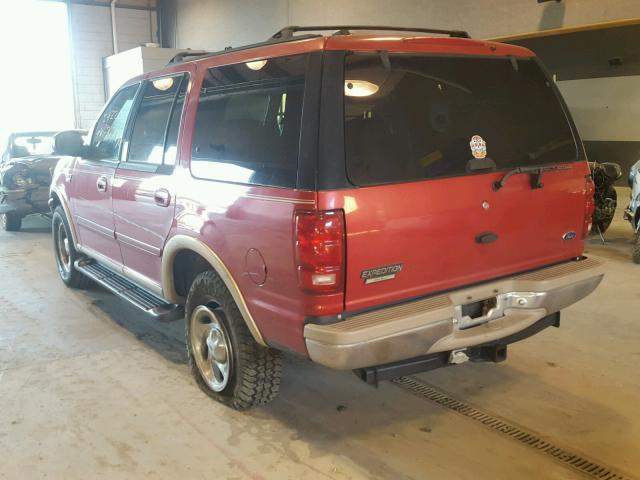 1FMPU18L8WLA15579 - 1998 FORD EXPEDITION RED photo 3