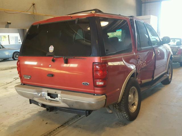 1FMPU18L8WLA15579 - 1998 FORD EXPEDITION RED photo 4