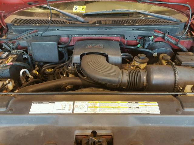 1FMPU18L8WLA15579 - 1998 FORD EXPEDITION RED photo 7