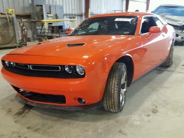 2C3CDZAG3GH316696 - 2016 DODGE CHALLENGER ORANGE photo 2