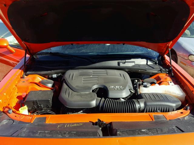 2C3CDZAG3GH316696 - 2016 DODGE CHALLENGER ORANGE photo 7