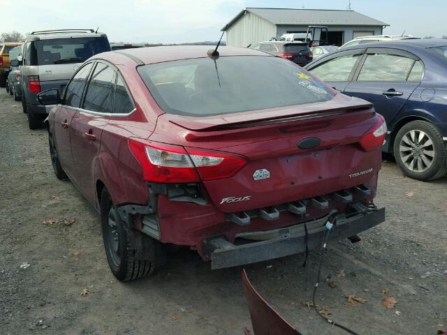 1FADP3J28EL134359 - 2014 FORD FOCUS TITA BURGUNDY photo 3