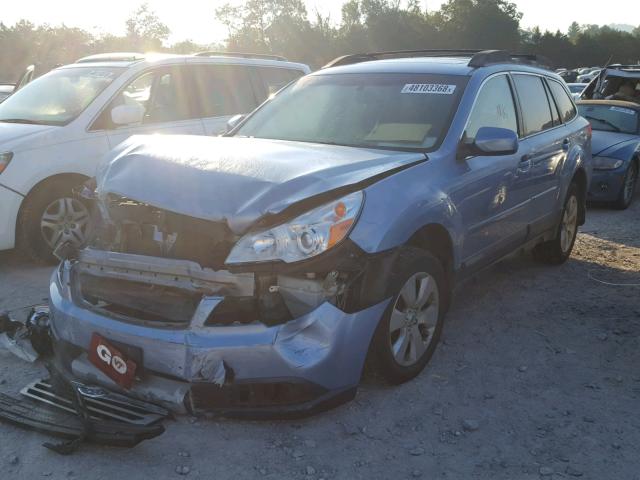 4S4BRDKC5C2287546 - 2012 SUBARU OUTBACK 3. BLUE photo 2