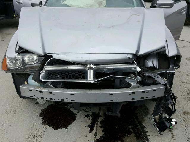 2C3CDXBG2EH284646 - 2014 DODGE CHARGER SE SILVER photo 7