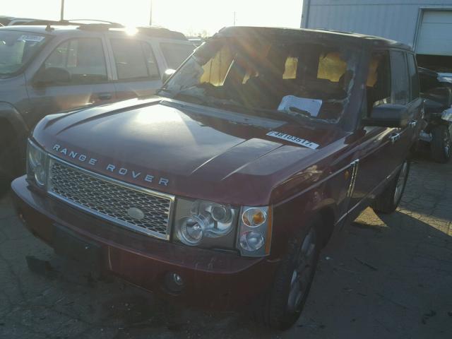 SALME11455A182797 - 2005 LAND ROVER RANGE ROVE BURGUNDY photo 2