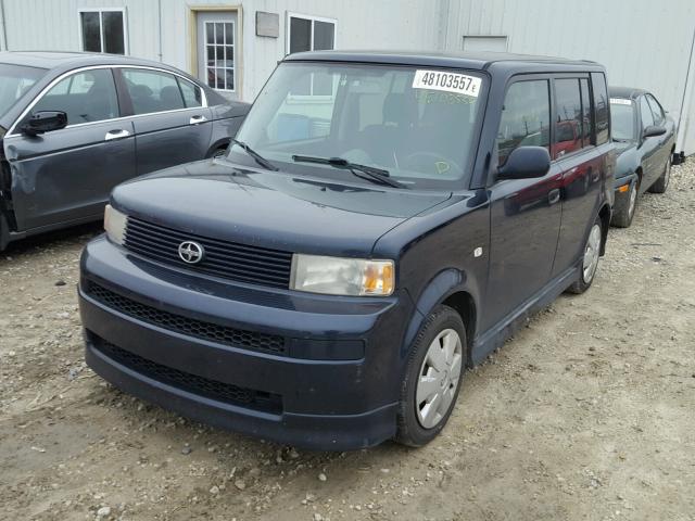 JTLKT334264081153 - 2006 TOYOTA SCION XB BLUE photo 2