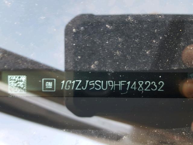 1G1ZJ5SU9HF148232 - 2017 CHEVROLET MALIBU HYB გრაფიტი ფოტო 10