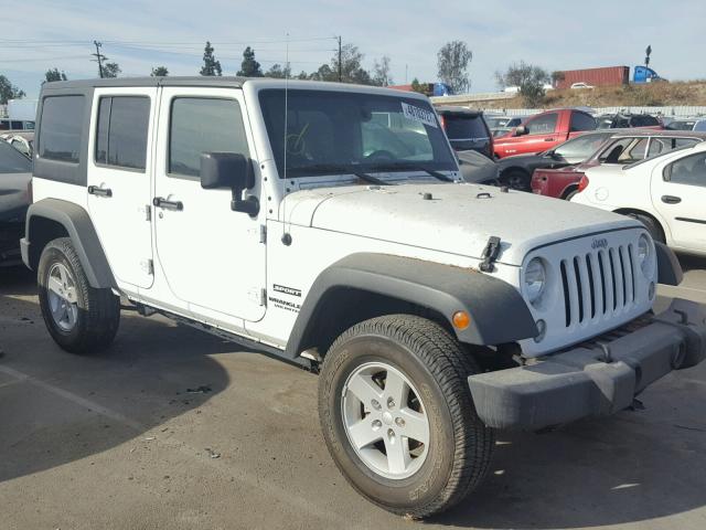 1C4BJWDG1GL292122 - 2016 JEEP WRANGLER U WHITE photo 1