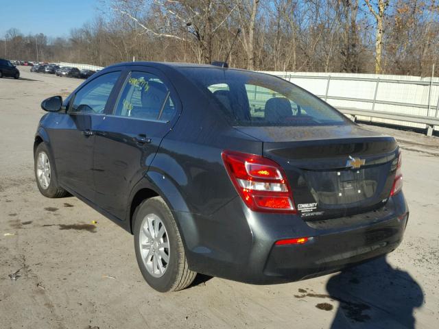 1G1JD5SG6H4166035 - 2017 CHEVROLET SONIC LT GRAY photo 3