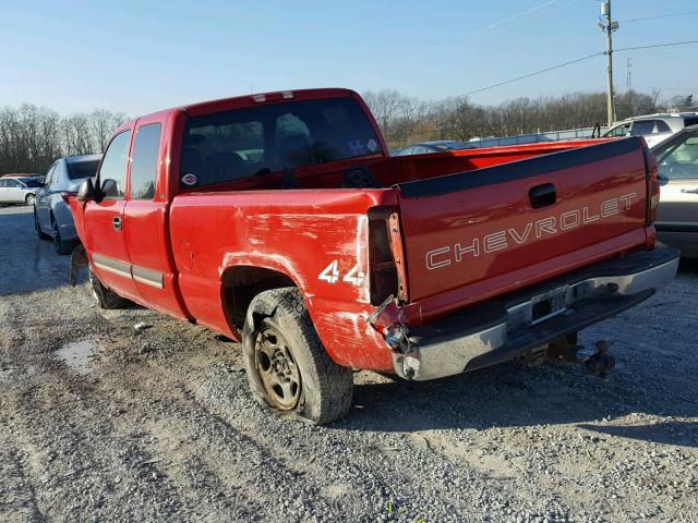 1GCEK19T74Z272131 - 2004 CHEVROLET SILVERADO RED photo 3