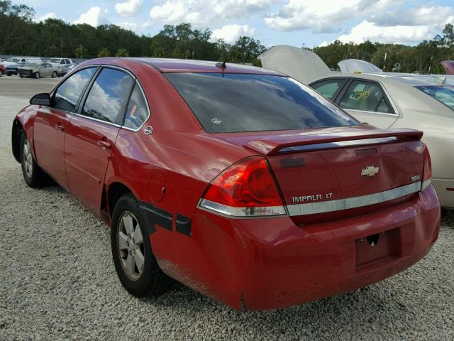 2G1WT58K989202088 - 2008 CHEVROLET IMPALA LT RED photo 3