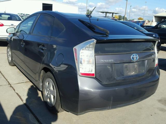 JTDKN3DU6B1464514 - 2011 TOYOTA PRIUS GRAY photo 3