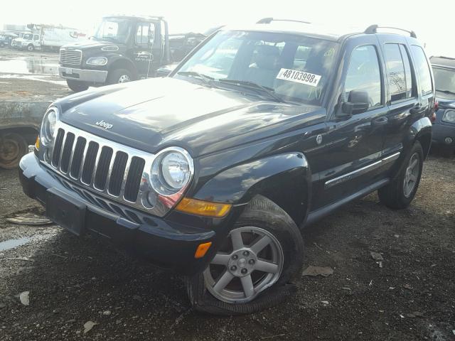 1J4GL58K15W703162 - 2005 JEEP LIBERTY LI BLACK photo 2