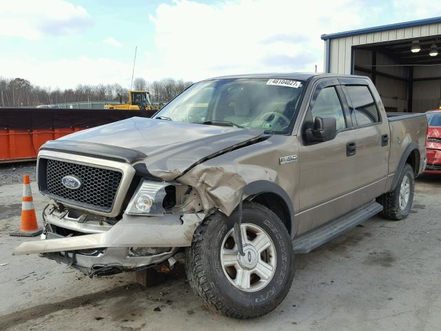 1FTPW14564KB78255 - 2004 FORD F150 SUPER GOLD photo 2