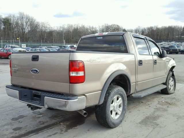 1FTPW14564KB78255 - 2004 FORD F150 SUPER GOLD photo 4