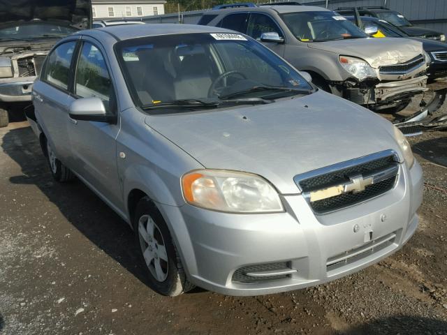 KL1TD56607B107341 - 2007 CHEVROLET AVEO BASE Күміс фото 1