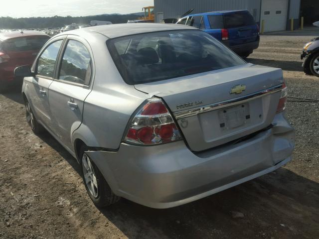 KL1TD56607B107341 - 2007 CHEVROLET AVEO BASE Күміс фото 3