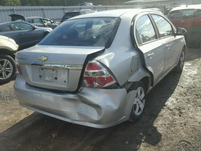 KL1TD56607B107341 - 2007 CHEVROLET AVEO BASE Күміс фото 4