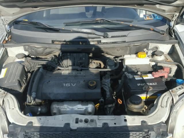 KL1TD56607B107341 - 2007 CHEVROLET AVEO BASE Күміс фото 7