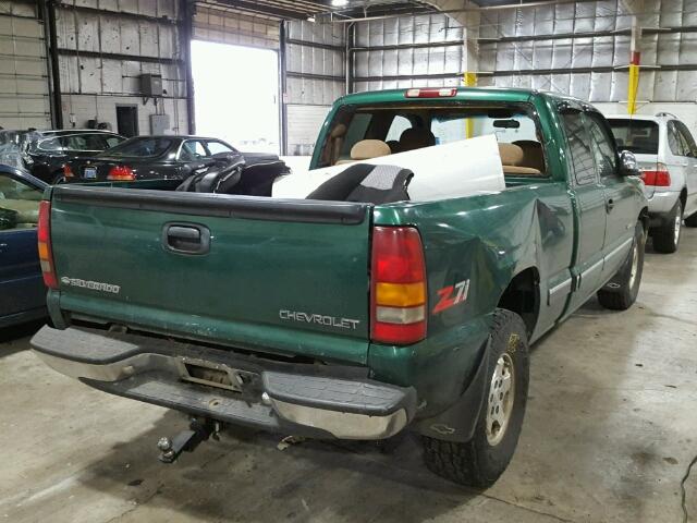 1GCEK19T7XE135900 - 1999 CHEVROLET SILVERADO GREEN photo 4