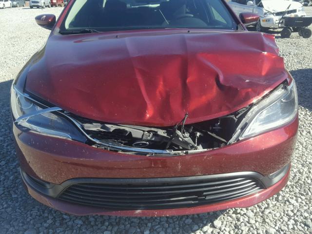 1C3CCCFB2FN588420 - 2015 CHRYSLER 200 LX RED photo 9