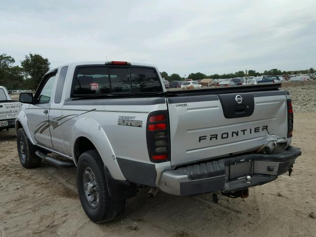 1N6ED26T34C461878 - 2004 NISSAN FRONTIER K SILVER photo 3