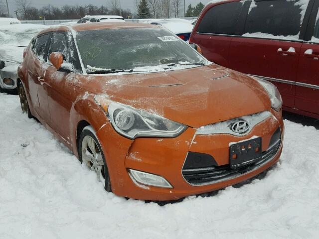 KMHTC6AD9DU138803 - 2013 HYUNDAI VELOSTER B ORANGE photo 1