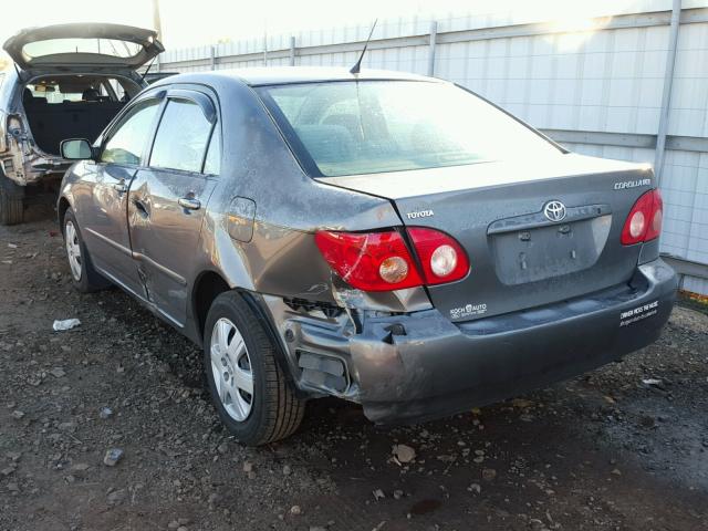 2T1BR30E76C637073 - 2006 TOYOTA COROLLA CE GRAY photo 3