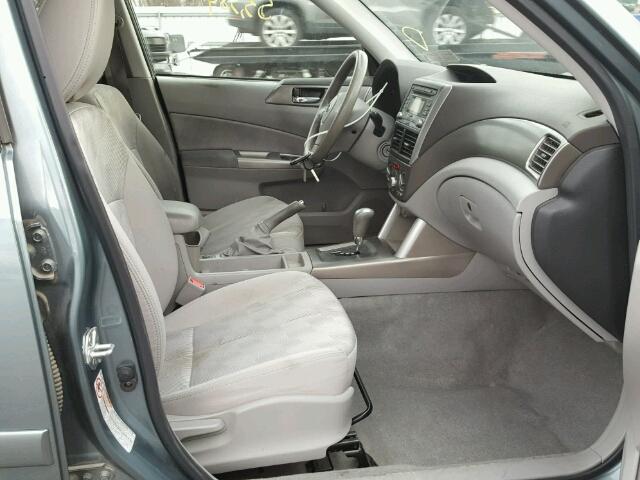 JF2SH6CC2AH715313 - 2010 SUBARU FORESTER 2 BLUE photo 5