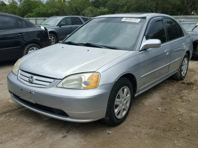 2HGES26743H564400 - 2003 HONDA CIVIC EX SILVER photo 2